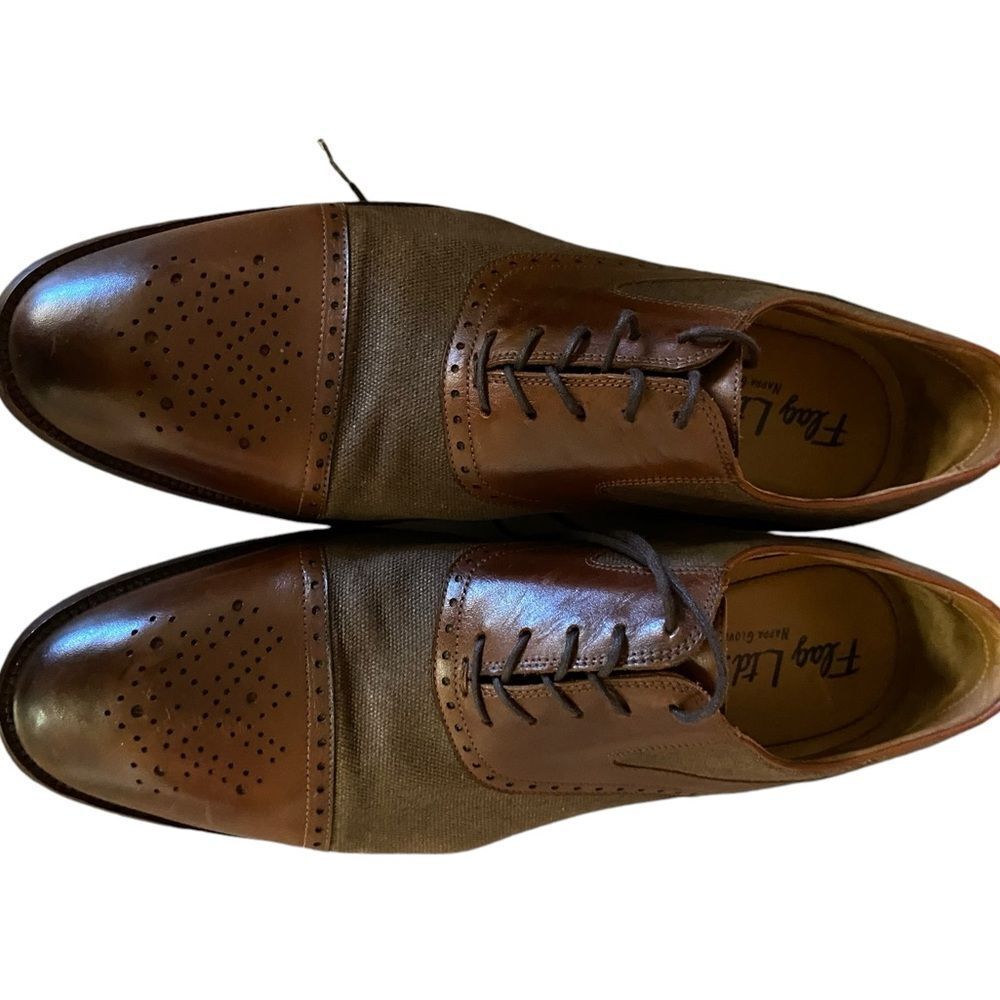 Flag LTD Hamilton Canvas Cap Toe dress shoes excellent condition size 11.5